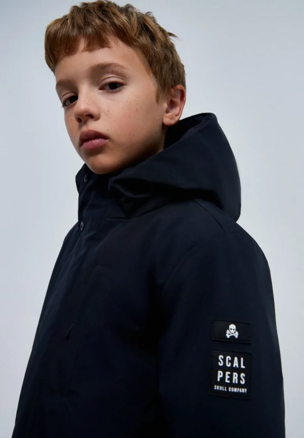 scalperscompany Parka Guateada Bolsillos-Niños Abrigos Y Chaquetas