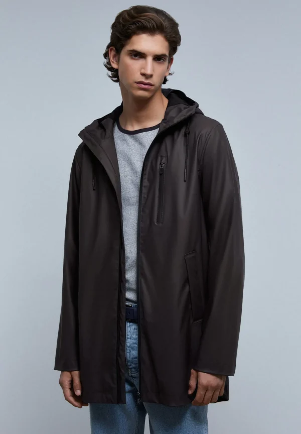 scalperscompany Parka Impermeable-Hombre Abrigos Y Chaquetas