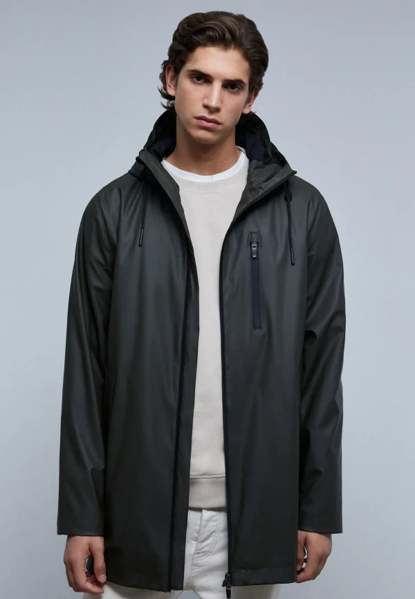 scalperscompany Parka Impermeable-Hombre Abrigos Y Chaquetas