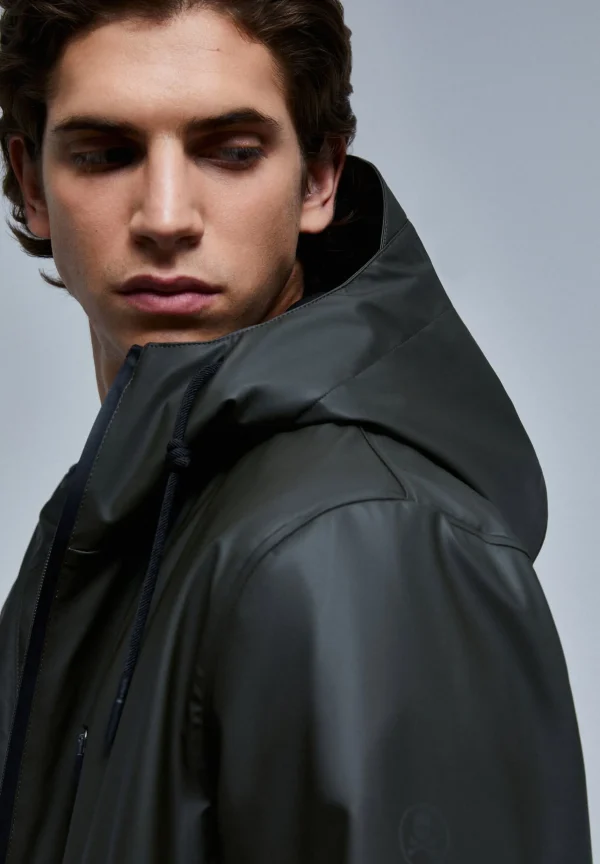 scalperscompany Parka Impermeable-Hombre Abrigos Y Chaquetas