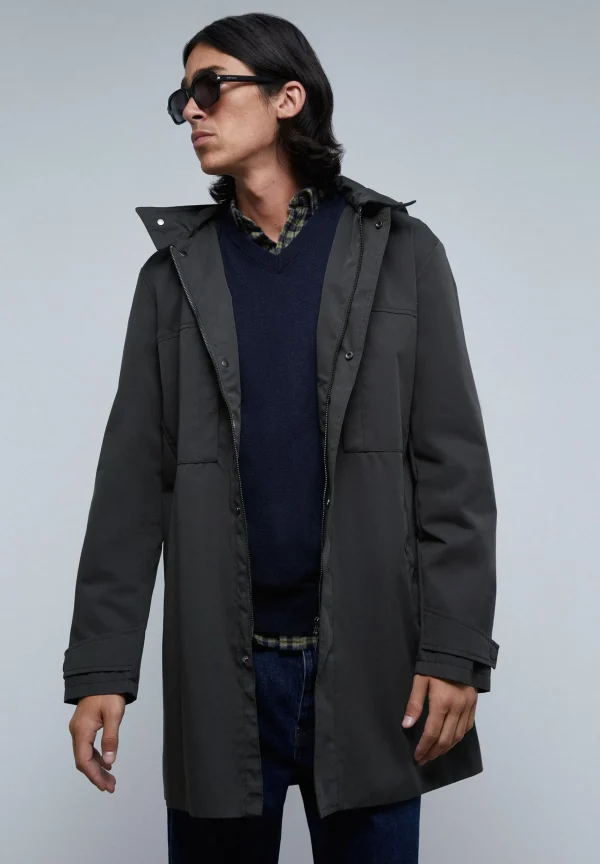 scalperscompany Parka Larga Algodon-Hombre Abrigos Y Chaquetas