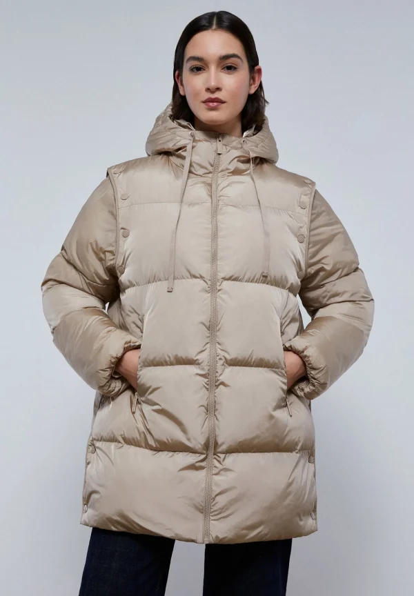 scalperscompany Parka Larga Mangas Desmontables-Mujer Abrigos Y Chaquetas