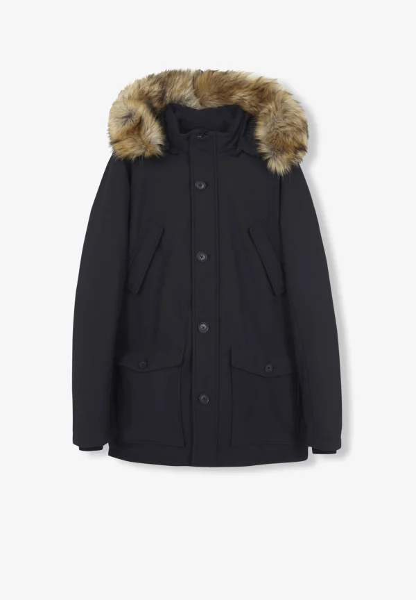 scalperscompany Parka Premium Capucha Pelo-Hombre Abrigos Y Chaquetas