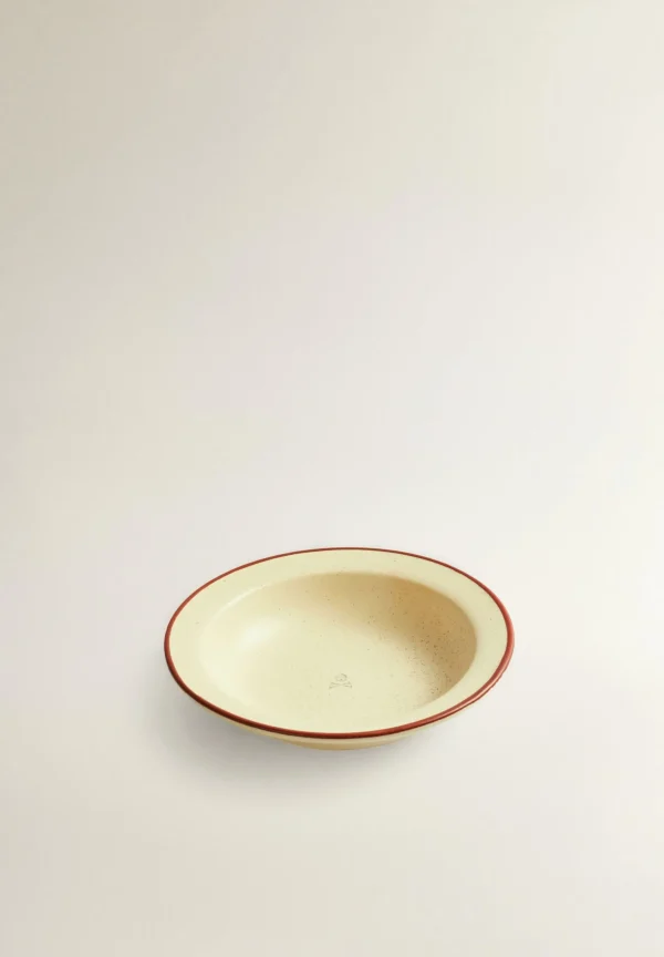 scalperscompany Plato Hondo Detalle Contraste Filo-Home Vajilla