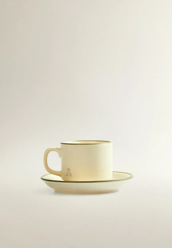 scalperscompany Plato Taza Cafe Ceramica Filo-Home Vajilla
