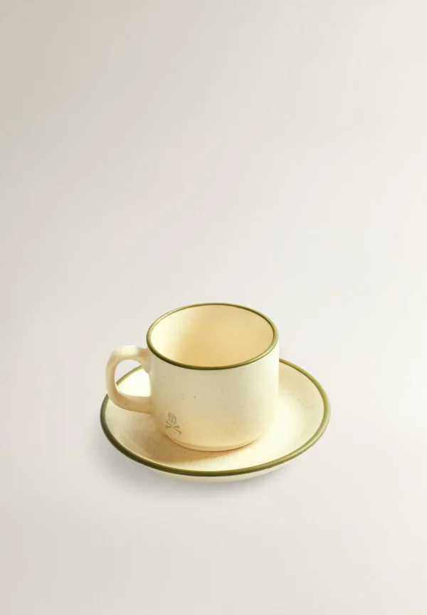 scalperscompany Plato Taza Cafe Ceramica Filo-Home Vajilla