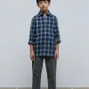 scalperscompany Polera Cuadros Tartan-Niños Camisas
