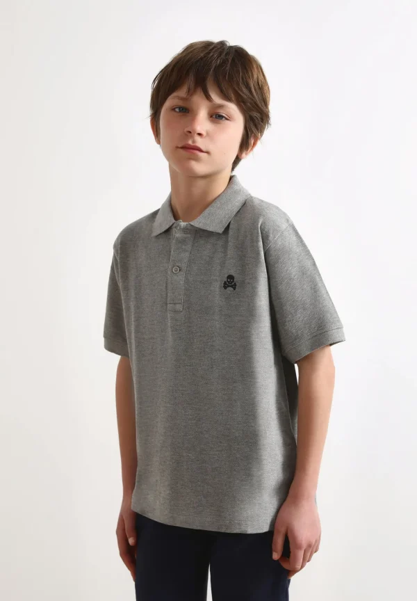 scalperscompany Polo Basico Calavera-Niños Mini Me