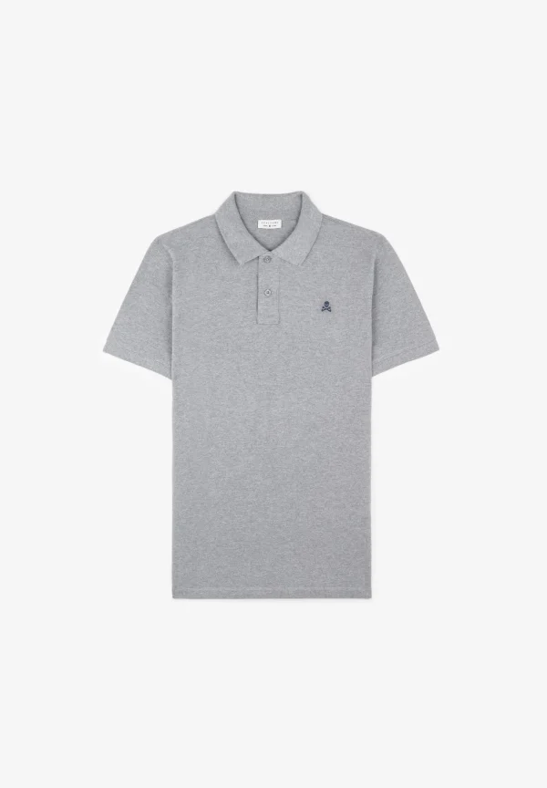 scalperscompany Polo Basico Calavera Contraste-Hombre Polos