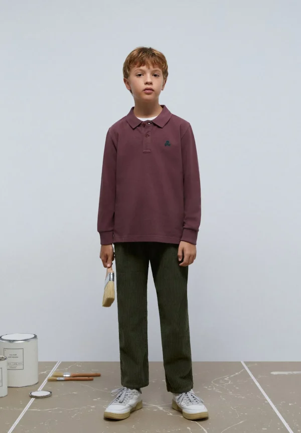 scalperscompany Polo Manga Larga Print Trasero-Niños Polos