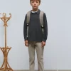 scalperscompany Polo Manga Larga Print Trasero-Niños Polos
