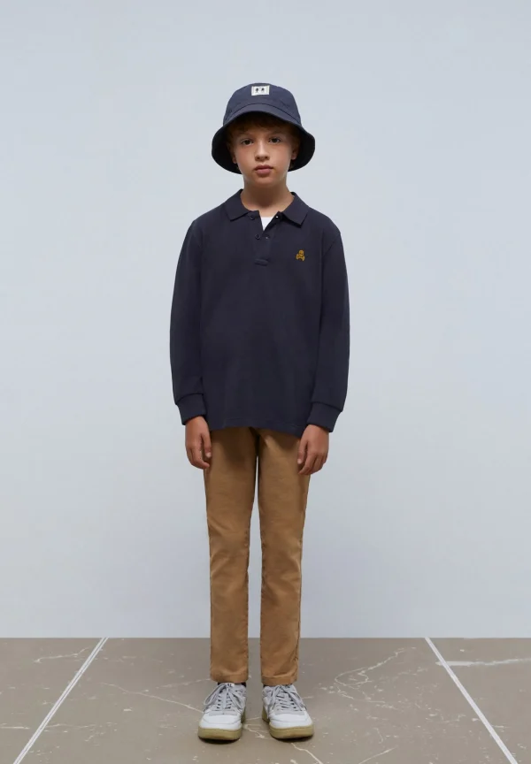 scalperscompany Polo Manga Larga Print Trasero-Niños Polos