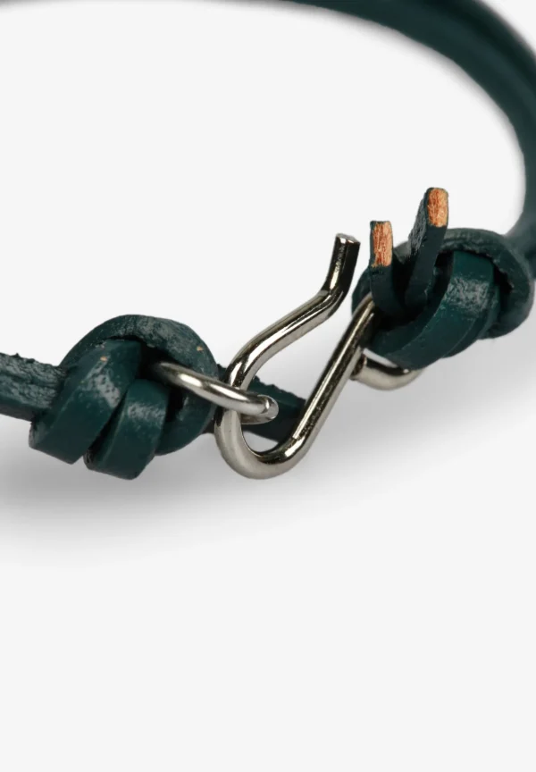 scalperscompany Pulsera Calavera Cordon Piel-Hombre Pulseras
