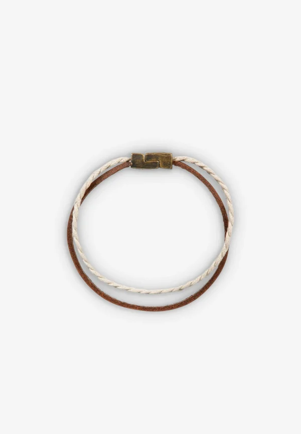 scalperscompany Pulsera Doble Trenzada-Hombre Pulseras