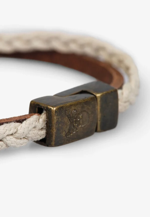 scalperscompany Pulsera Doble Trenzada-Hombre Pulseras