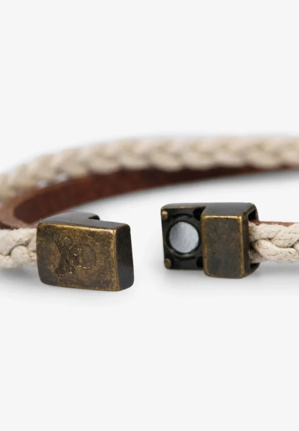 scalperscompany Pulsera Doble Trenzada-Hombre Pulseras