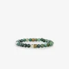 scalperscompany Pulsera Piedras Detalle Metalico-Hombre Pulseras