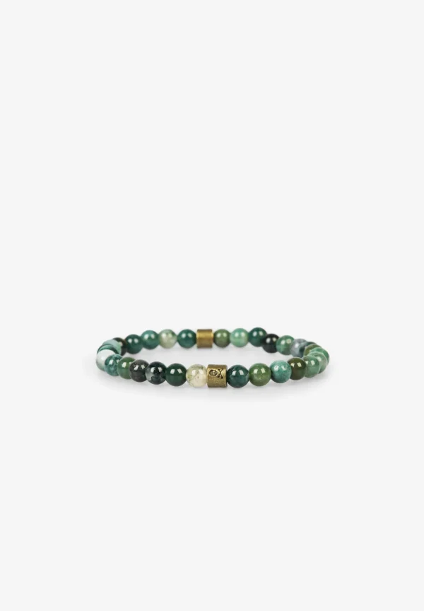 scalperscompany Pulsera Piedras Detalle Metalico-Hombre Pulseras