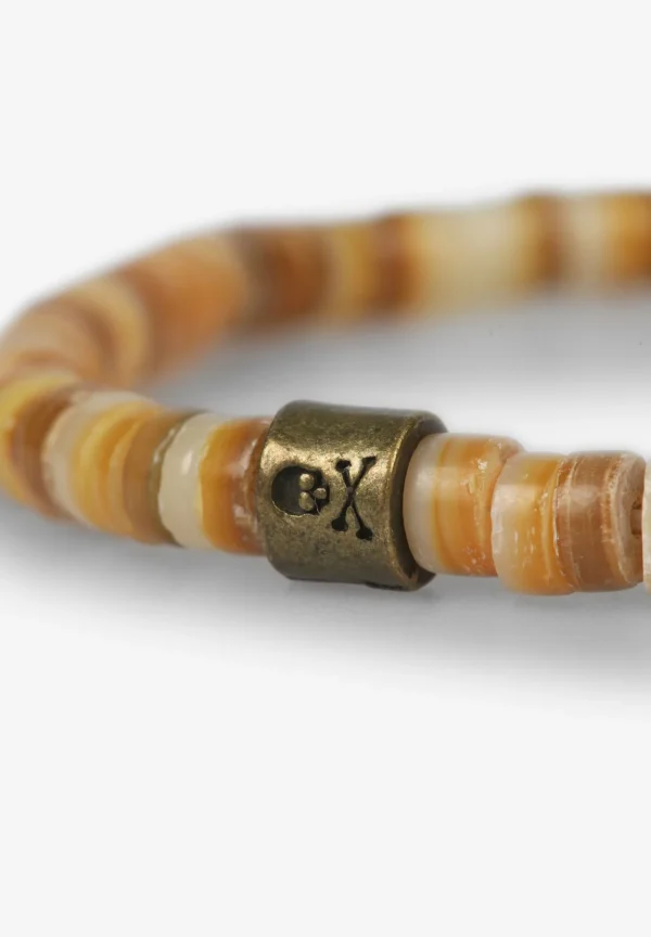 scalperscompany Pulsera Piedras Detalle Metalico-Hombre Pulseras