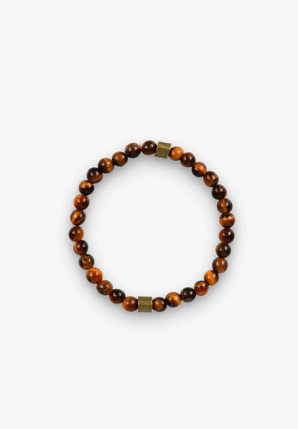 scalperscompany Pulsera Piedras Detalle Metalico-Hombre Pulseras