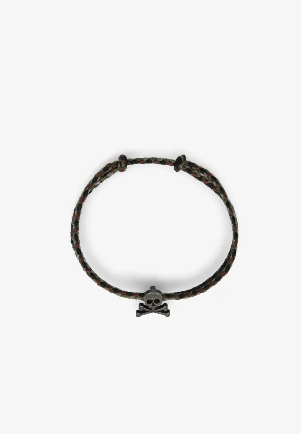 scalperscompany Pulsera Trenzada Multicolor Calavera-Hombre Pulseras