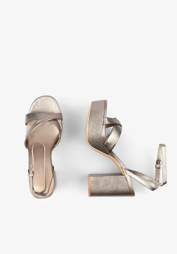 scalperscompany Sandalias Plataforma Metalizadas-Mujer La Gran Fiesta