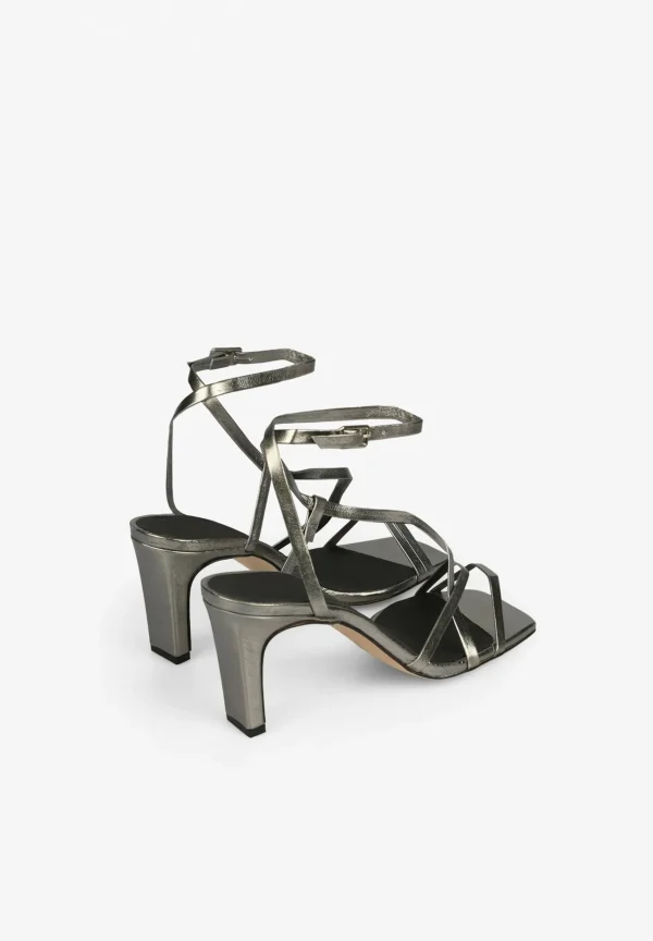 scalperscompany Sandalias Tacon Metalizadas-Mujer Coleccion