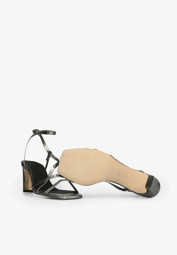 scalperscompany Sandalias Tacon Metalizadas-Mujer Coleccion