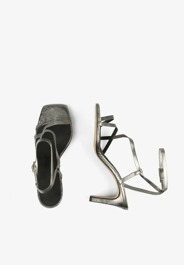 scalperscompany Sandalias Tacon Metalizadas-Mujer Coleccion