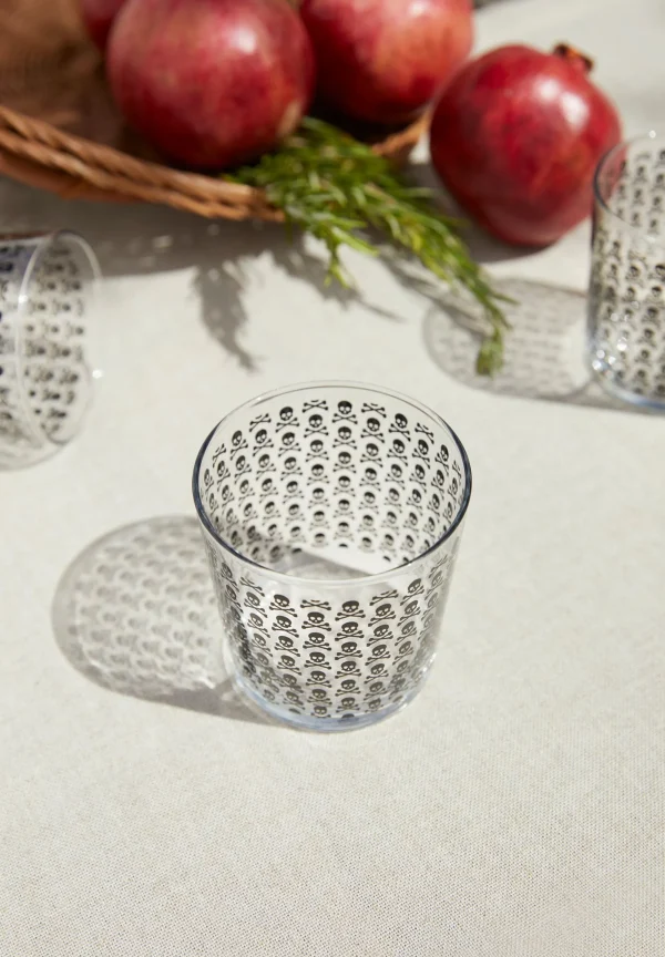 scalperscompany Set Vasos Calaveras All Over-Home Cristaleria