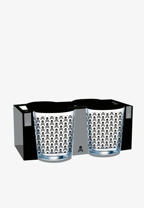scalperscompany Set Vasos Calaveras All Over-Home Cristaleria