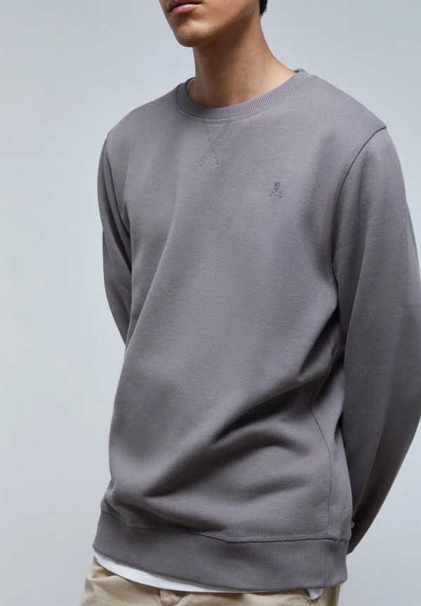 scalperscompany Sudadera Basica Calavera-Hombre Sudaderas