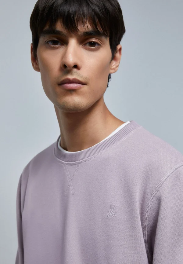 scalperscompany Sudadera Basica Calavera-Hombre Sudaderas