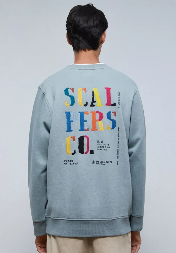 scalperscompany Sudadera Bordado Trasero-Hombre Sudaderas