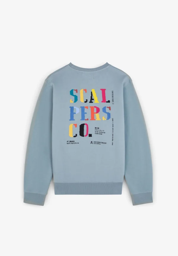 scalperscompany Sudadera Bordado Trasero-Hombre Sudaderas