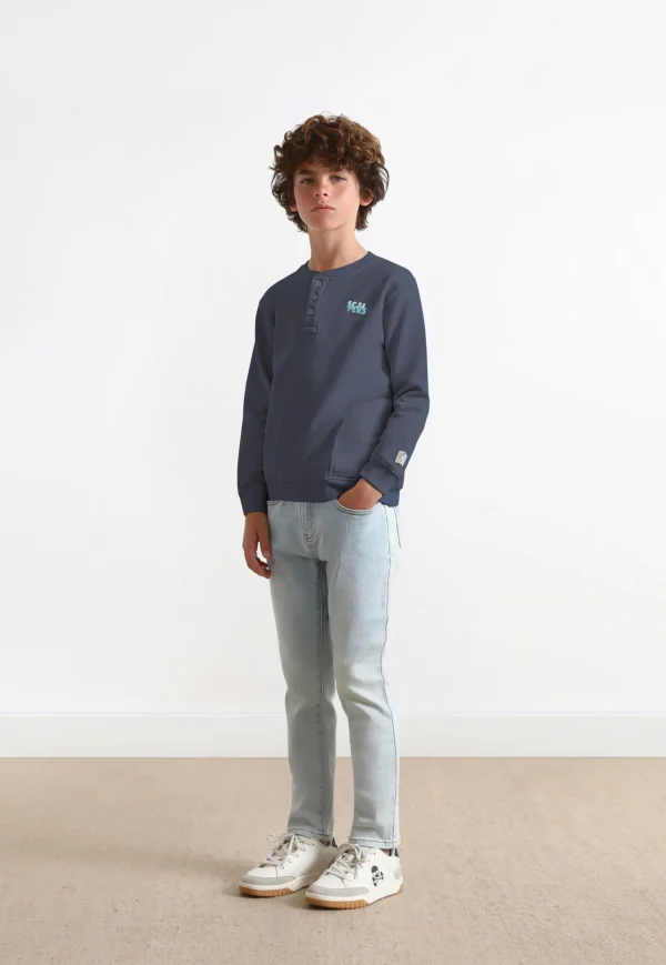 scalperscompany Sudadera Calavera Botones-Niños Sudaderas