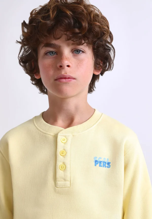 scalperscompany Sudadera Calavera Botones-Niños Sudaderas