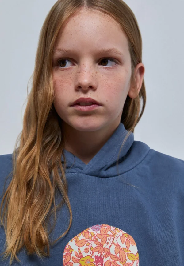 scalperscompany Sudadera Calavera Flores-Niños Sudaderas