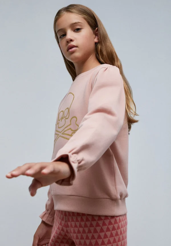 scalperscompany Sudadera Calavera Frunce-Niños Sudaderas