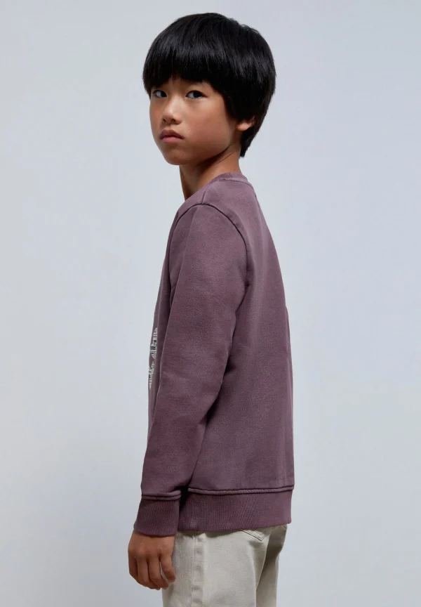 scalperscompany Sudadera Calavera Texto Periodico-Niños Sudaderas