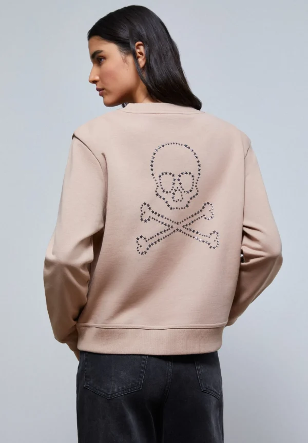 scalperscompany Sudadera Calavera Trasera Estrellas-Mujer Sudaderas