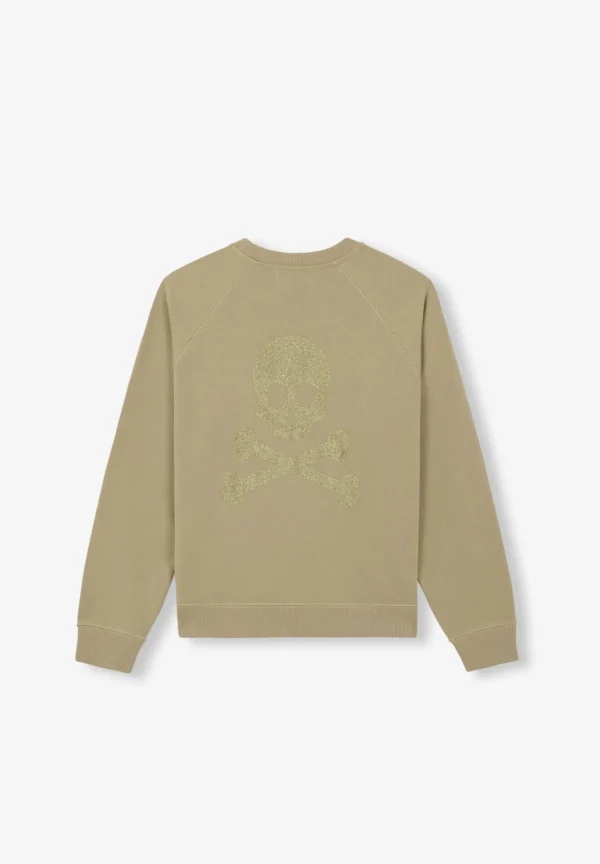 scalperscompany Sudadera Calavera Trasera Glitter-Mujer Sudaderas