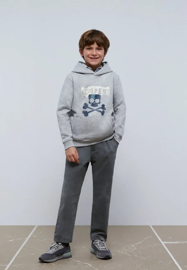scalperscompany Sudadera Capucha Print Calavera-Niños Sudaderas