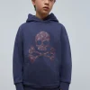 scalperscompany Sudadera Capucha Print Calavera-Niños Sudaderas