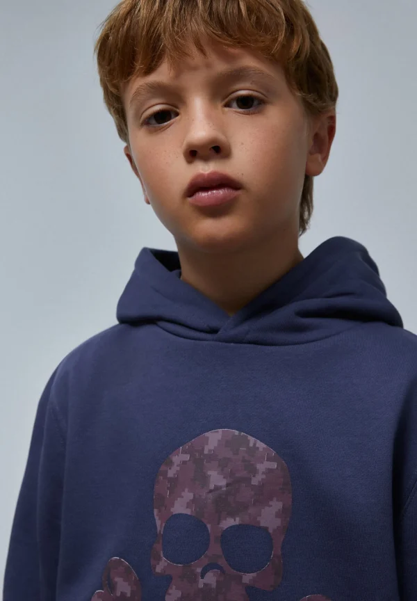 scalperscompany Sudadera Capucha Print Calavera-Niños Sudaderas