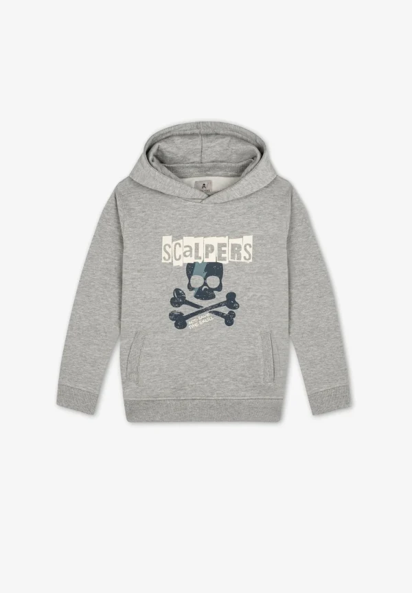 scalperscompany Sudadera Capucha Print Calavera-Niños Sudaderas