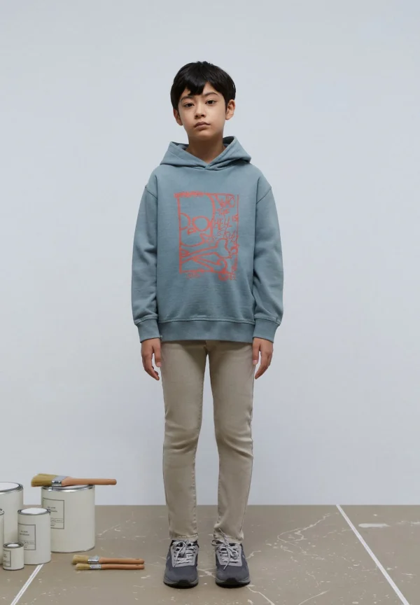 scalperscompany Sudadera Capucha Print Frontal-Niños Sudaderas
