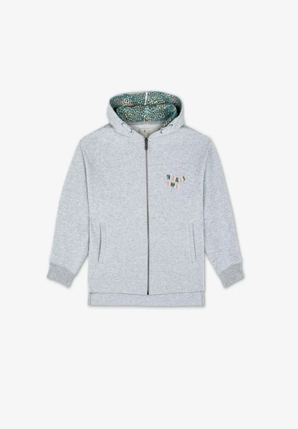 scalperscompany Sudadera Cremallera Capucha Contraste-Niños Sudaderas