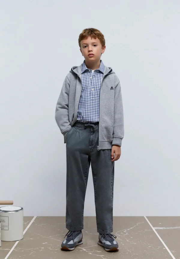 scalperscompany Sudadera Cremallera Parche Trasero-Niños Sudaderas