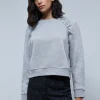 scalperscompany Sudadera Frunce Lurex-Mujer Sudaderas